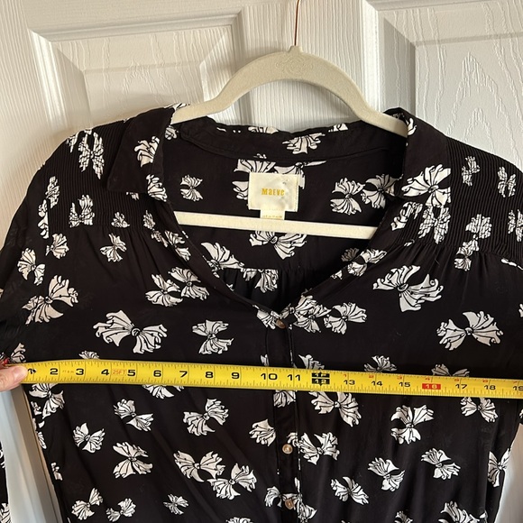 Maeve (Anthropologie) high/low button-up shirt - Picture 11 of 11